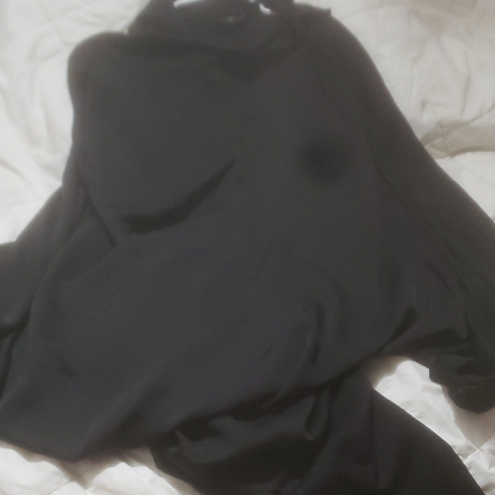 Stylish Black Silk Blouse